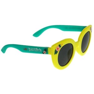 Солнцезащитные очки Играем вместе, кошачий глаз, оправа: пластик, со 100% защитой от УФ-лучей, желтый