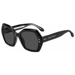 Солнцезащитные очки Isabel Marant, бабочка, оправа: пластик, с защитой от УФ, для женщин, черный