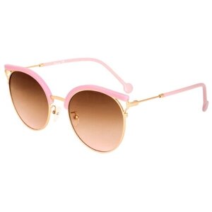 Солнцезащитные очки Keluona, кошачий глаз, оправа: пластик, для женщин, розовый