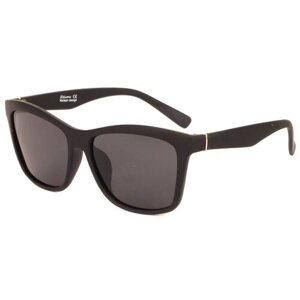 Солнцезащитные очки Keluona, прямоугольные, оправа: пластик, для женщин, черный