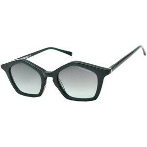 Солнцезащитные очки KREUZBERGKINDER, шестиугольные, с защитой от УФ, градиентные, для женщин, зеленый