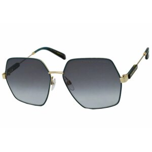 Солнцезащитные очки MARC JACOBS 575/S, шестиугольные, оправа: металл, градиентные, с защитой от УФ, для женщин, золотой