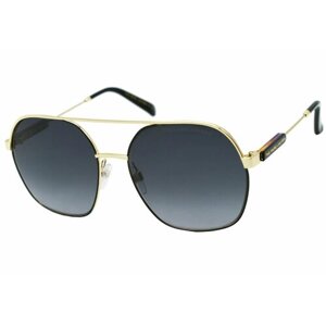Солнцезащитные очки MARC JACOBS 576/S, авиаторы, оправа: металл, с защитой от УФ, для женщин, золотой