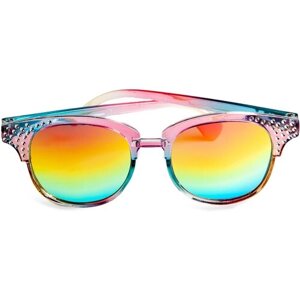 Солнцезащитные очки Martinelia, кошачий глаз, оправа: пластик, для девочек, голубой