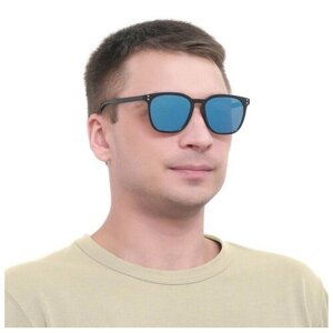 Солнцезащитные очки Мастер К., вайфареры, оправа: пластик, с защитой от УФ, черный