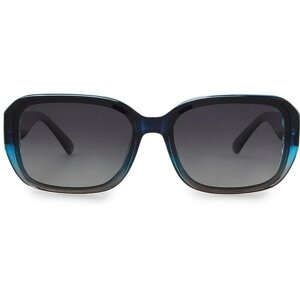 Солнцезащитные очки MORE JANE, квадратные, оправа: пластик, поляризационные, для женщин, синий