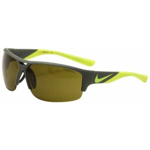 Солнцезащитные очки NIKE, прямоугольные, спортивные, серый