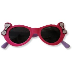 Солнцезащитные очки , овальные, для девочек, розовый