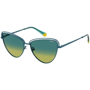 Солнцезащитные очки Polaroid, кошачий глаз, поляризационные, для женщин, зеленый