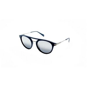 Солнцезащитные очки Polaroid, круглые, синий