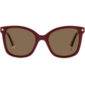 Солнцезащитные очки Polaroid, квадратные, поляризационные, для женщин, черный