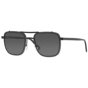 Солнцезащитные очки Prada, квадратные, оправа: металл, для мужчин, черный