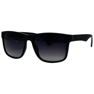 Солнцезащитные очки PROUD, квадратные, оправа: пластик, поляризационные, с защитой от УФ, градиентные, для мужчин, черный