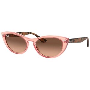 Солнцезащитные очки Ray-Ban, кошачий глаз, градиентные, для женщин, розовый