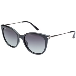 Солнцезащитные очки StyleMark, панто, оправа: металл, поляризационные, с защитой от УФ, градиентные, устойчивые к появлению царапин, для женщин, черный