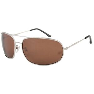 Солнцезащитные очки Sun Drive, оправа: металл, поляризационные, серый