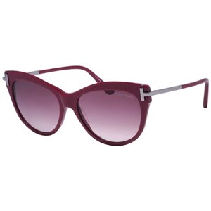 Солнцезащитные очки Tom Ford, бабочка, для женщин, бордовый