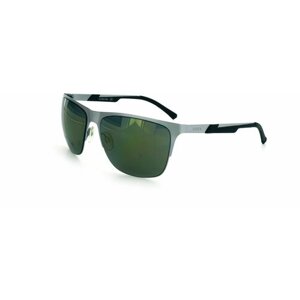 Солнцезащитные очки Uspa, квадратные, оправа: металл, с защитой от УФ, поляризационные, для мужчин, серебряный