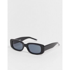 Солнцезащитные очки , узкие, оправа: пластик, поляризационные, черный