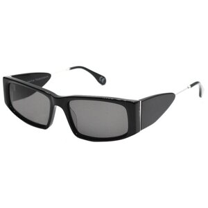 Солнцезащитные очки Valentin Yudashkin, авиаторы, оправа: пластик, для женщин, черный