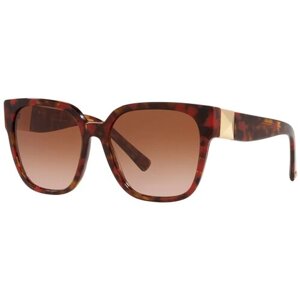 Солнцезащитные очки Valentino, бабочка, для женщин, черепаховый