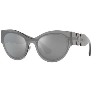 Солнцезащитные очки Versace, кошачий глаз, серый