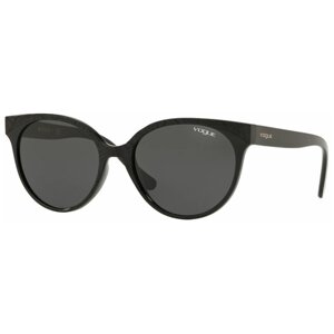 Солнцезащитные очки Vogue eyewear, кошачий глаз, для женщин, черный
