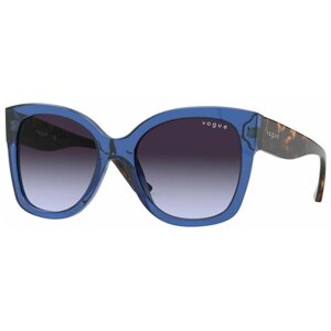 Солнцезащитные очки Vogue eyewear, кошачий глаз, для женщин, синий