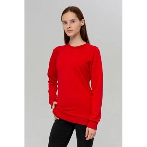 Свитшот Магазин Толстовок, силуэт полуприлегающий, средней длины, трикотажный, размер XS-38-40-Woman-(Женский), красный