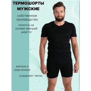 Термобелье шорты Polar Kit, шерсть, трикотаж, размер 58-60, черный