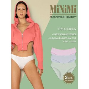 Трусы слипы MiNiMi, средняя посадка, размер 42/XS, мультиколор, 3 шт.