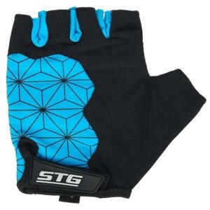 Велоперчатки STG Replay L черный, синий Х95306-Л