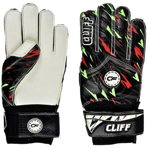Вратарские перчатки Cliff, регулируемые манжеты, размер 6, белый, черный