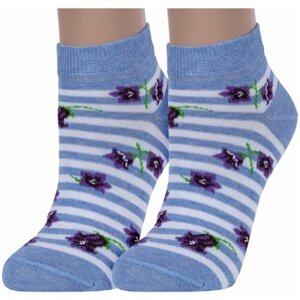 Женские носки Брестский Чулочный Комбинат, размер 23, голубой