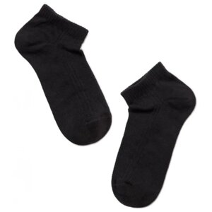 Женские носки Conte Elegant укороченные, в сетку, размер 25, черный