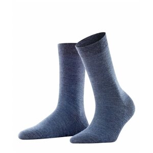 Женские носки Falke средние, нескользящие, 140 den, размер 35-36, синий