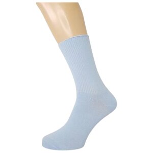 Женские носки Гамма средние, ослабленная резинка, размер 23-25, голубой