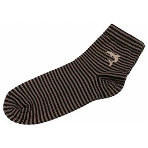 Женские носки Гамма средние, размер 23-25, коричневый, черный