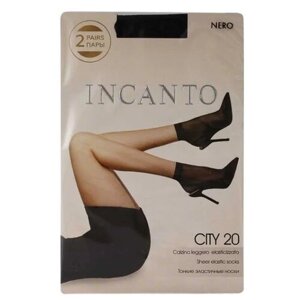 Женские носки Incanto, капроновые, 20 den, размер UNI, черный