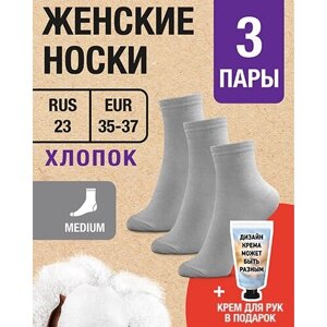 Женские носки MILV, размер RUS 23/EUR 35-37, серый
