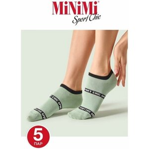 Женские носки MiNiMi, 5 пар, размер 35-38 (23-25), бирюзовый