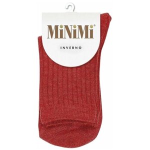 Женские носки MiNiMi средние, нескользящие, размер 35-38, оранжевый