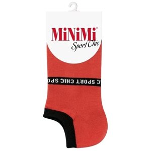Женские носки MiNiMi укороченные, размер 39-41 (25-27), оранжевый, бордовый