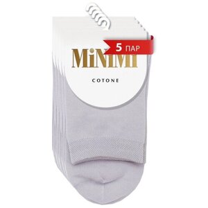 Женские носки MiNiMi высокие, 5 пар, размер 39-41, серый