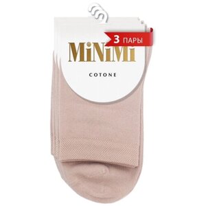 Женские носки MiNiMi высокие, размер 35-38, бежевый