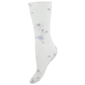 Женские носки Trasparenze, фантазийные, капроновые, 20 den, размер Unica, белый