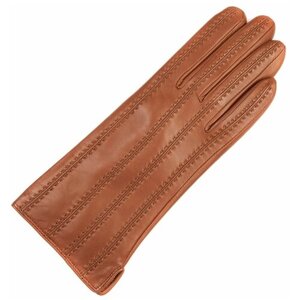 Женские перчатки из натурально кожи на трикотажной подкладке FINNEMAX