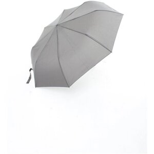 Зонт AltroMondo, полуавтомат, 3 сложения, купол 100 см., 8 спиц, серый, черный