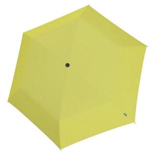 Зонт knirps механический AS. 050 slim small manual LEMON BLACK coating inside UV protection heatshield 9590506880