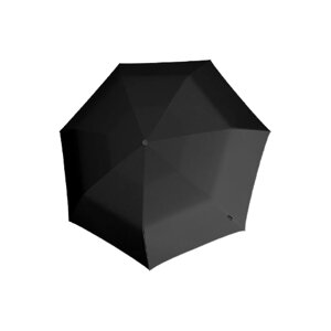 Зонт Knirps, механика, 3 сложения, купол 89 см., 7 спиц, система «антиветер», чехол в комплекте, черный
